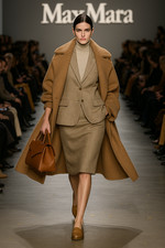 Costume MaxMara lana cashmere 42/44 blazer gonna Glencheck greige lusso business