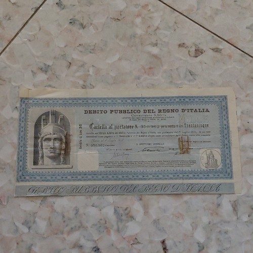 Debito pubblico regno - debito,