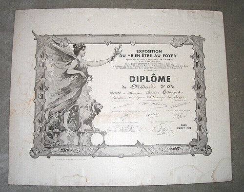 Gold medal diploma paris - medal, diploma.