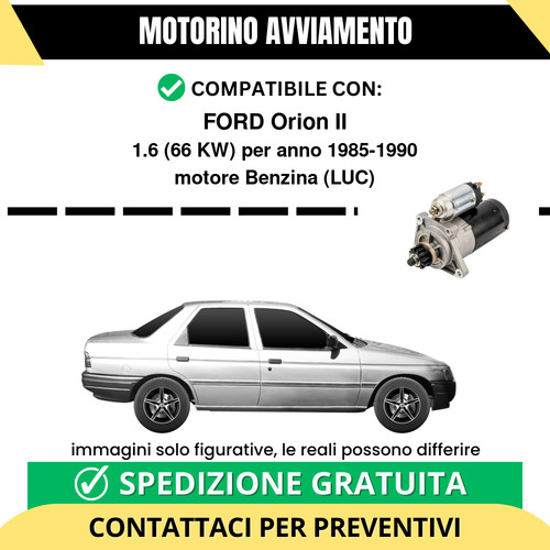 Motorino avviamento ford orion - motorino,
