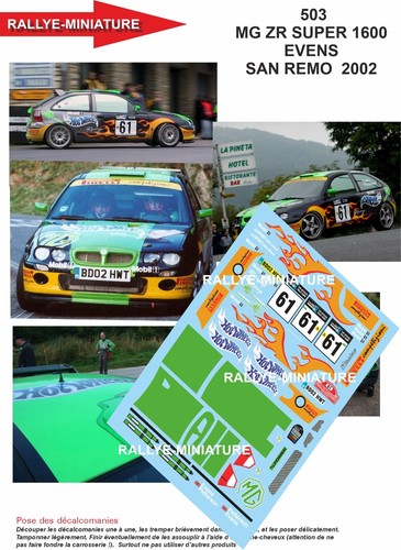 Decals ref 0503 - decals, 1/43