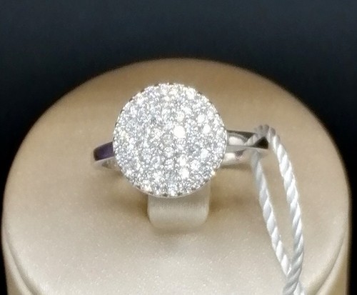 Anello cocktail toppa pave in - anello, pave'