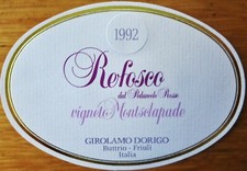 Wine label ITALY GIROLAMO