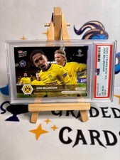 Topps UCL jude bellingham  #65 psa 10 haaland borussia dortmund 2020 champions