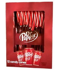 Canne di caramelle aromatizzate Dr. Pepper scatola 12 ct edizione limitata 5,3 oz vacanze/natale