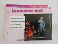 CARTE FICHE - CHARLES AZNAVOUR