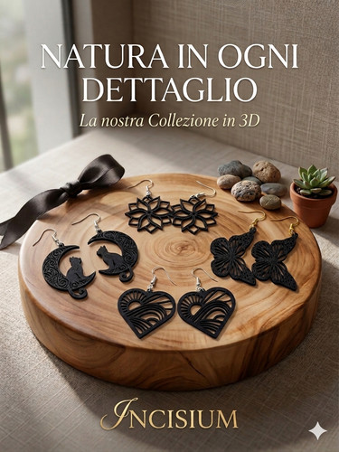 Orecchini realizzati stampa - orecchini, in