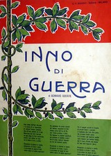 SPARTITO INNO  DI GUERRA -