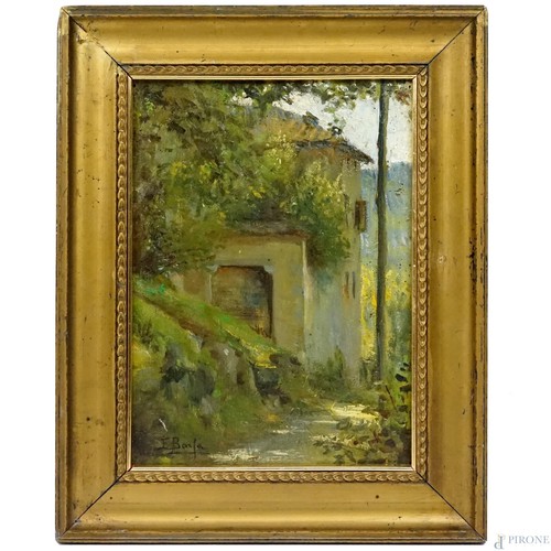 Dipinto olio cartone - olio,