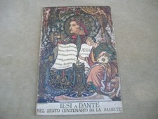 CARTOLINA 1921 "IESI A DANTE NEL 6° CENTENARIO DA LA MORTE"-ILL. BIANCHI-NON VG.