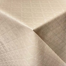 Tovaglia di Tela Cerata Damasco Impresso Beige Decorazioni Floreale Barocco