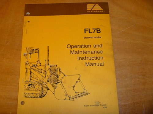 Fiat allis fl7b manuale - fl7b,