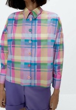 UTERQUE pastello plaid con
