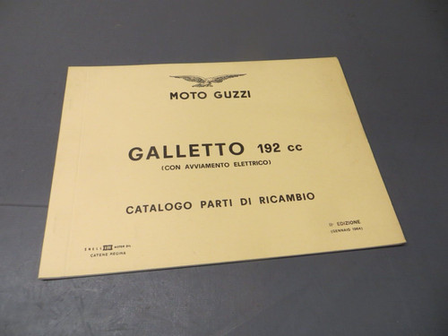 Libretto ricambi moto testo