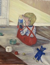 Quadro a Olio Bambino Im