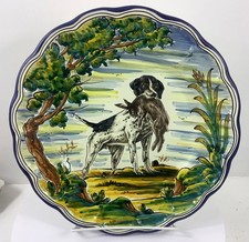 Vtg Spanish Talavera Hunting