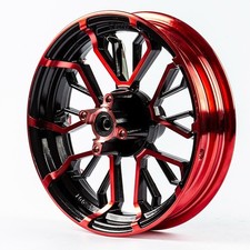 Cerchio ruota anteriore Lexmoto Riot 125 (AD125A-U1) rosso e nero 12 x 2,75 NUOVO