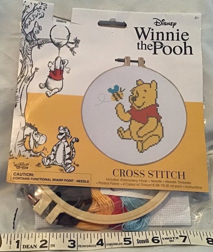 Kit punto croce disney winnie - kit,