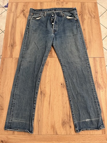 Vintage levis 505 jeans mens - vintage,