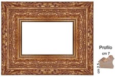 Cornice in legno Oro Barocca