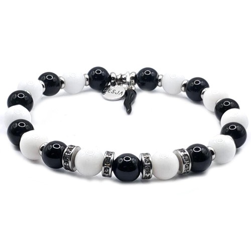 Bracciale unisex onice - unisex, nero