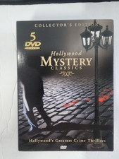 HOLLYWOOD MYSTERY CLASSIC DVD 5 DISC BOX SET 10 CRIME THRILLERS MOVIES VG+