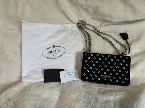 Borsa prada nera con - borsa,