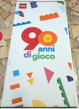 LEGO FLAG STORE DISPLAY BANNER 90 ANNI DI GIOCO WALL SCROLL ANNIVERSARIO 2022!