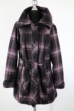 Colours of The World cappotto nero-viola autunno/inverno taglia 44/L lana poliacrilico