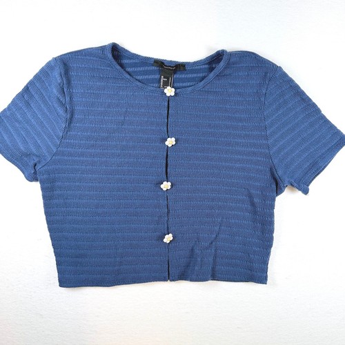 Y2k cardigan blu smocked - cardigan,
