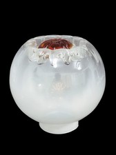 Boccia di vetro per Lampadario Lume Lampada Paralume stile Mazzega Ø Foro 8,1 cm