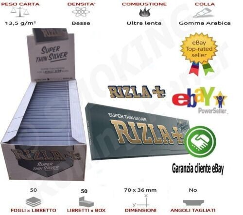 Cartine argento extra - cartine,