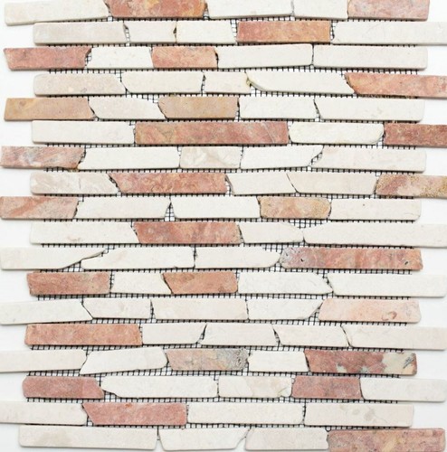 Marmo piastrelle mosaico rosso - marmo,