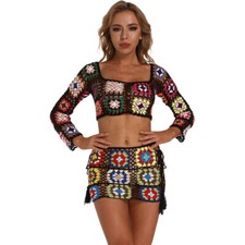 Colorful Grandma Square Bikini