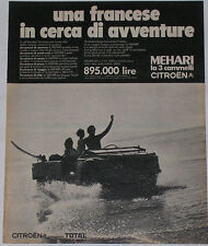 Advert Pubblicità Auto 1970 CITROEN MEHARI