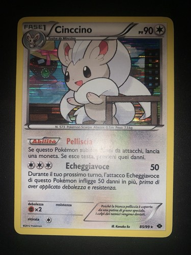 Carta pokemon cinccino - 85/99,