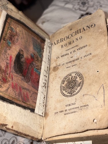 Antico libro religioso - antico,
