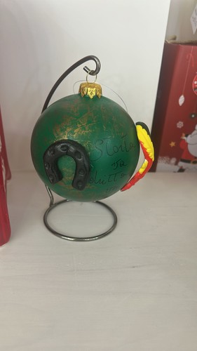 Palla natale verde con - palla,