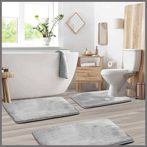 Set tappetino bagno pezzi - 3,