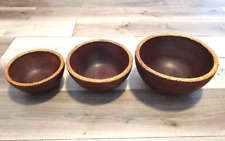 Set 3 Ciotole in Legno - Arredamento Casa Etnico