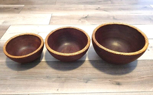 Set ciotole legno - 3,