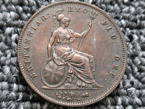 1854 queen victoria penny - victoria,