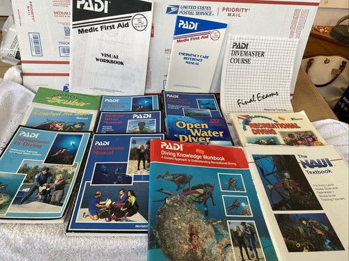 Huge lot dive master books - huge,