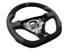 Volante tuning volante in pelle AUDI A4 B6 8E 8H Cabrio pollice appiattito S-Line