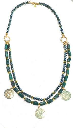 Collana degradé malachite - degradé,