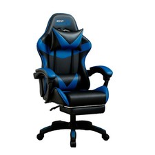 Sedia Gaming Ergonomica Nero/Blu - Regolabile, Imbottita, Stile Racing
