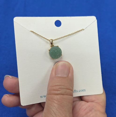 Ciondolo acqua druzy - acqua,