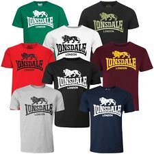 T-shirt Lonsdale classica logo leone nero grigio blu sangue di bue bianco verde rosso camicia