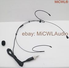 Microfono HeadMic Cuffie Nero per Microfoni Sennheiser G3 G4 Wireless 3,5mm Blocco
