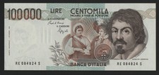 100000 LIRE CARAVAGGIO 1°